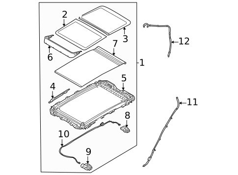 Sunroof for 2024 Genesis Electrified GV70 #0