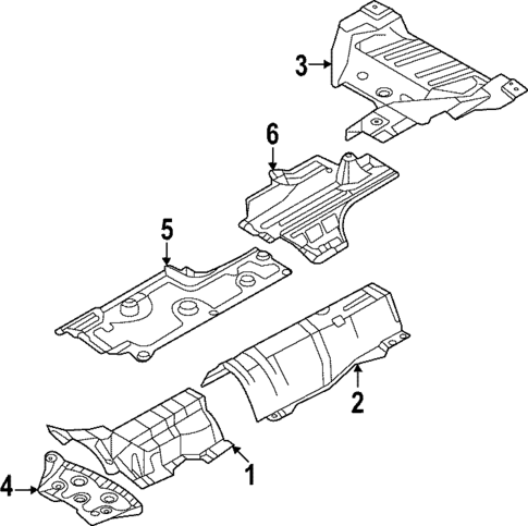 Heat Shields for 2015 Volvo V60 #0