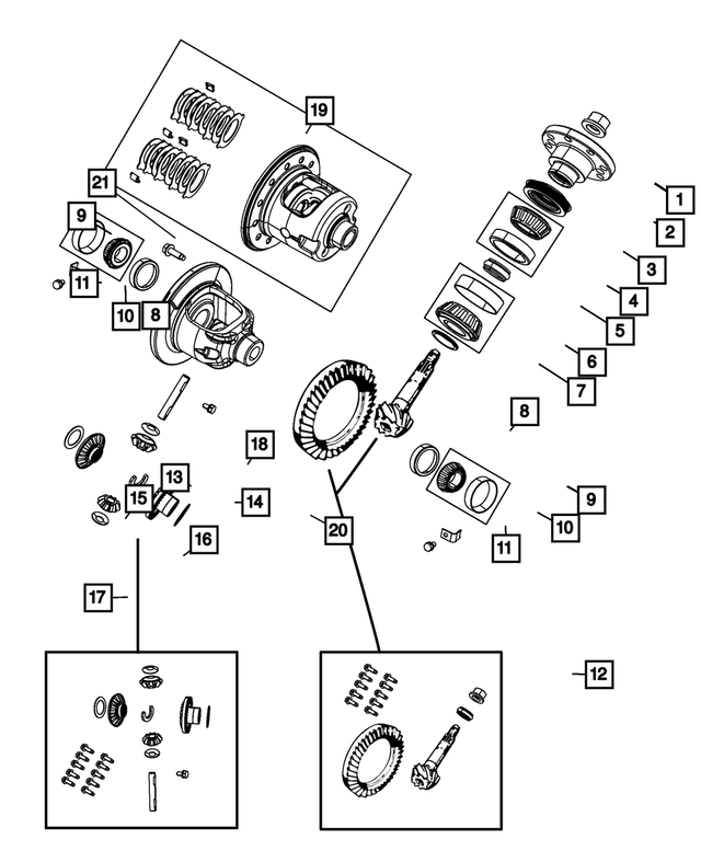 52111544AB - Rear Axle; Corporate 235 MM; Differential and Drive Line: Drive Pinion Bearing Shim for Mopar Image image