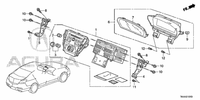 Audio Unit (6CD) for 2014 Acura TL #0