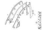 51337033628 - Vehicle Trim: Cover, Window Frame, Door Front Right for BMW Image