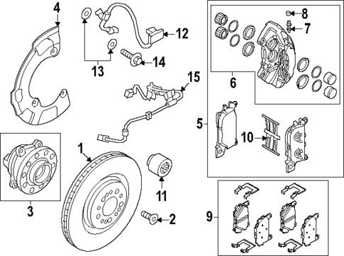 Front Brakes for 2025 Genesis GV80 Coupe #0