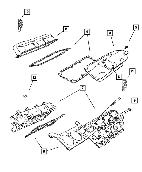 Cylinder Head for 2005 Chrysler Pacifica #0