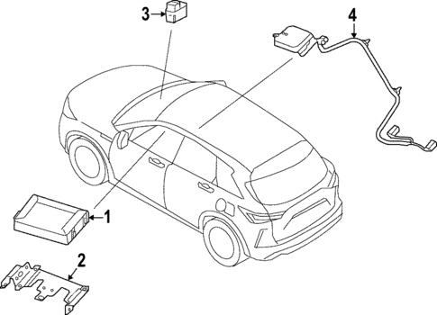 Communication System Components for 2022 INFINITI QX55 #0