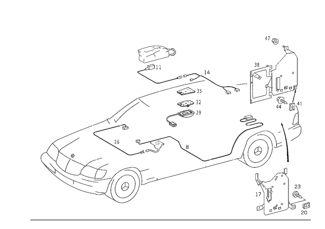 1404407210 - Electrical System: Electric Line for Mercedes-Benz Image image