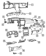 68166182AA - : Rubber Bumper, Glove Box Door for Mopar Image