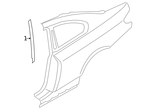 Exterior Trim - Quarter Panel for 2013 BMW 135is #1