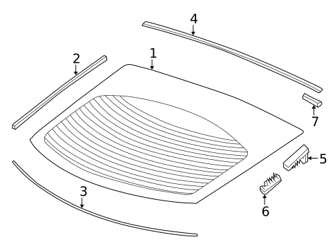 Glass - Lift Gate for 2012 Acura ZDX #0