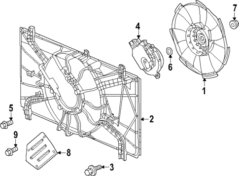 Cooling Fan for 2025 Honda Civic #1
