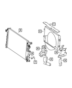 68013660AA - Cooling: Radiator Cover, Top for Mopar Image