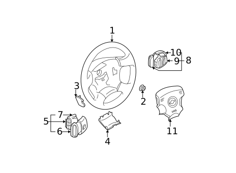 Steering Wheel & Trim for 2001 Nissan Maxima #0