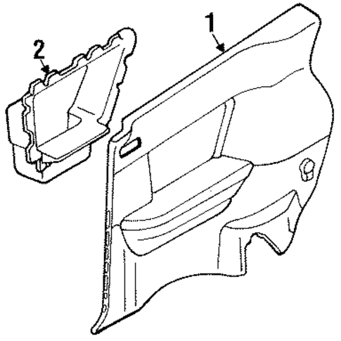 Interior Trim - Quarter Panels for 1985 Nissan 200SX #0