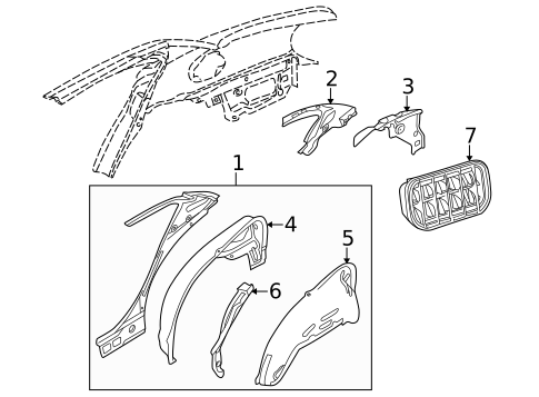 Inner Components for 2008 Jaguar X-Type #0