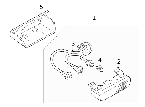 High Mounted Stop Lamp for 2002 Mitsubishi Montero #0