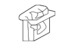 858593S500 - Body: Upper Quarter Trim Retainer for Hyundai Image