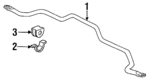 51308SG0020 - Suspension: Stabilizer Bar Clamp for Honda: Accord, Prelude Image