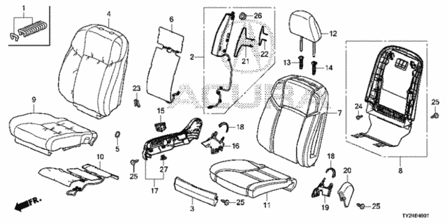 Front Seat (R.) (1) for 2017 Acura RLX #0