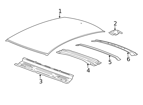 Roof & Components for 2015 Cadillac ATS #0