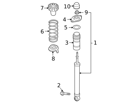 Shocks & Components for 2013 INFINITI FX37 #0