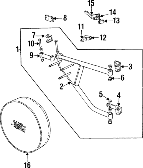 Carrier & Components for 1997 Land Rover Defender 90 #0