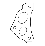 16341F0010 - Cooling System: Engine Coolant Outlet Gasket for Toyota: Avalon, Camry, Crown, Crown Signia, Grand Highlander, Highlander, RAV4, RAV4 Prime, Sienna, Venza Image