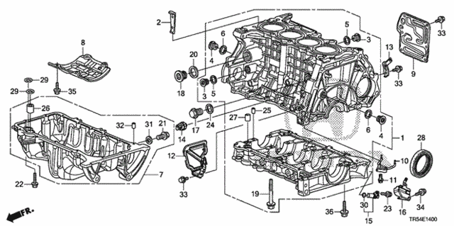Cylinder Block - Oil Pan for 2012 Honda Civic #0