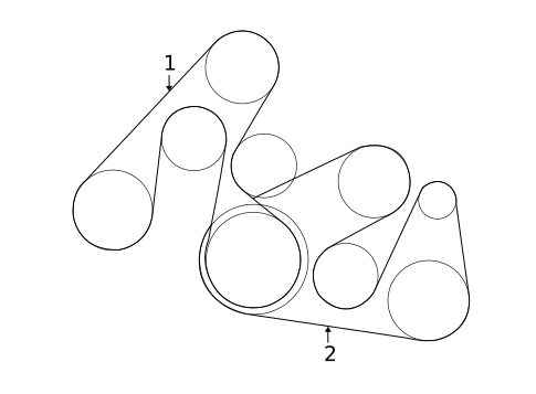 Belts & Pulleys for 1997 Mazda Millenia #0