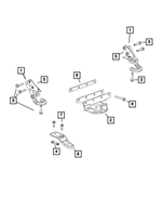 68186563AC - Frame, Bumper and Fascia: Tow Hook, Left for Jeep: Wrangler, Wrangler JK Image