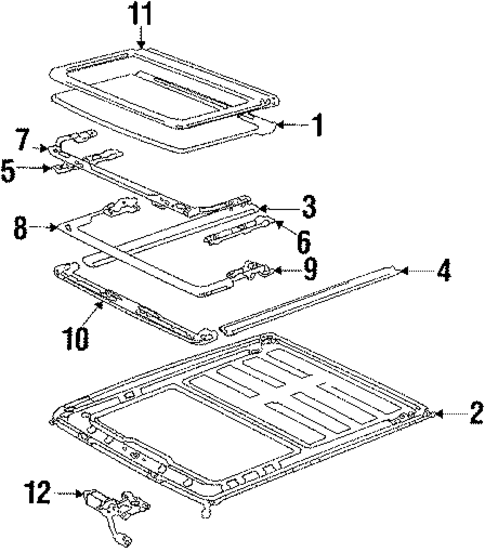 Sunroof for 1988 Toyota Camry #0