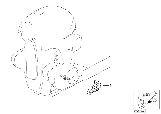 11141342423 - : Spark Plug Cover for BMW-Motorrad Image