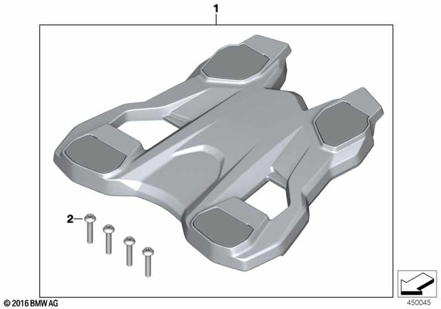 77448389059 - Luggage &amp; Storage: Set Luggage Rack Shock-Insulated -  for BMW-Motorrad Image