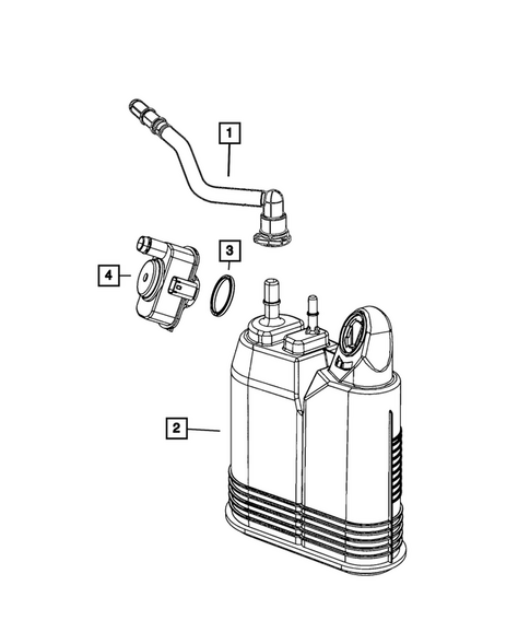 Vacuum Canister/Leak Detection Pump for 2027 Dodge Durango #0