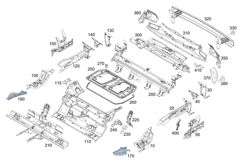 Rear End Floor for 2009 Smart Fortwo #0