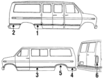 D5UZ22279A67A - Body: Molding for Ford Image