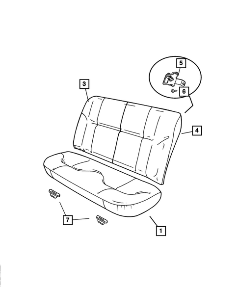 Rear Seats for 2005 Chrysler Sebring #9