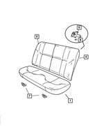 YB621L5AA - Interior Trim: Rear Seat Cushion for Mopar Image