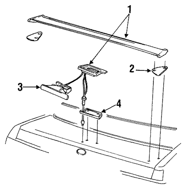 K72159X011 - : High Mount Lamp Insulator for Infiniti Image