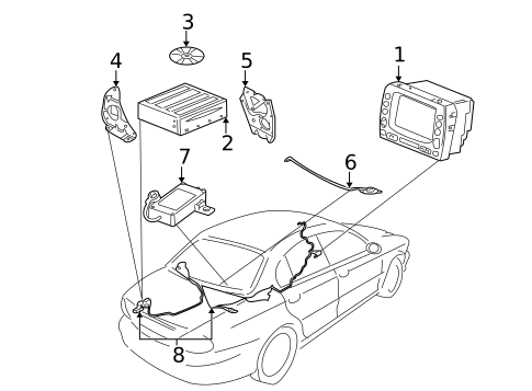 Navigation System Components for 2008 Jaguar X-Type #0