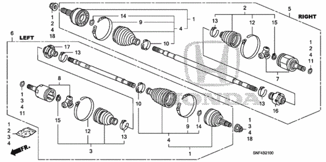 Driveshaft for 2006 Honda Civic #0
