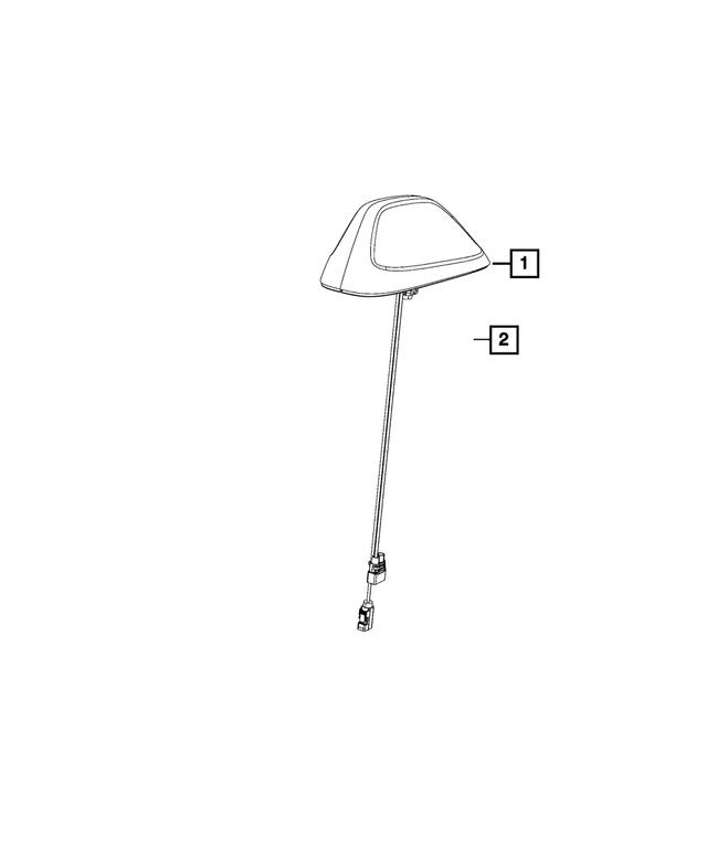 6ZZ66KXJAA - Electrical: Base Cable And Bracket Antenna for Mopar Image