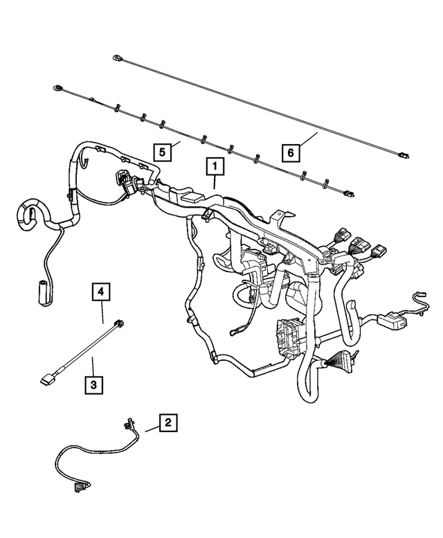 « 68083169AB –  : Panneau D`instruments Cablage pour Mopar Image »