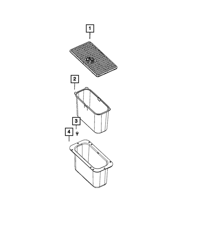 5LF14RN8AB - Interior Trim: Storage Bin Cover for Mopar Image