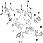 22179245 - Engine: Motor Mount for GM Image