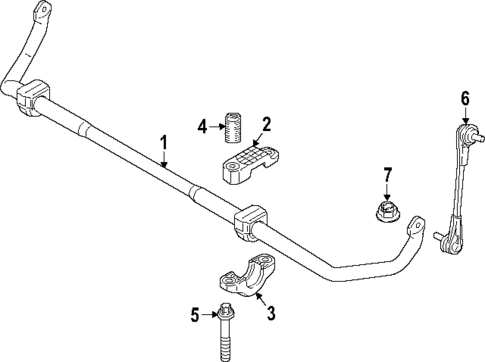 Stabilizer Bar & Components for 2025 BMW 530i #1