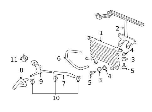 Trans Oil Cooler for 2006 Acura RL #0