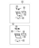 1NU56HDAAA - : Overhead Console Lamp for Dodge: Journey Image