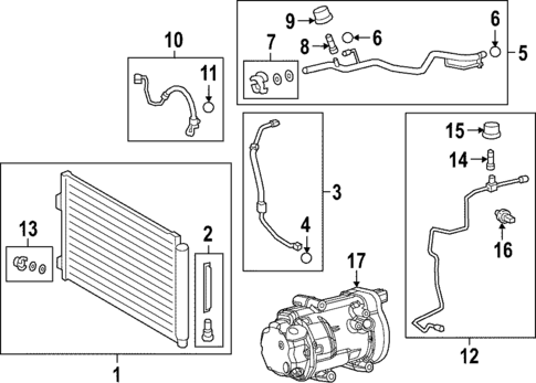 Condenser, Compressor & Lines for 2025 Lexus NX350h #0
