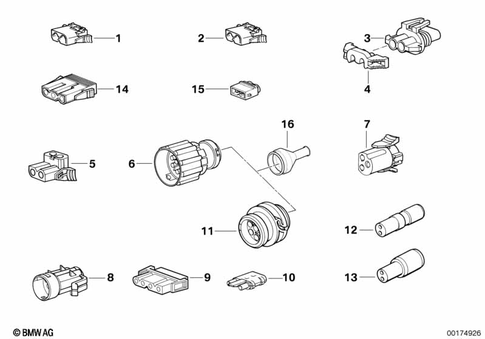 Single Components Wiring Harness Repair for 1992 BMW 740i #5