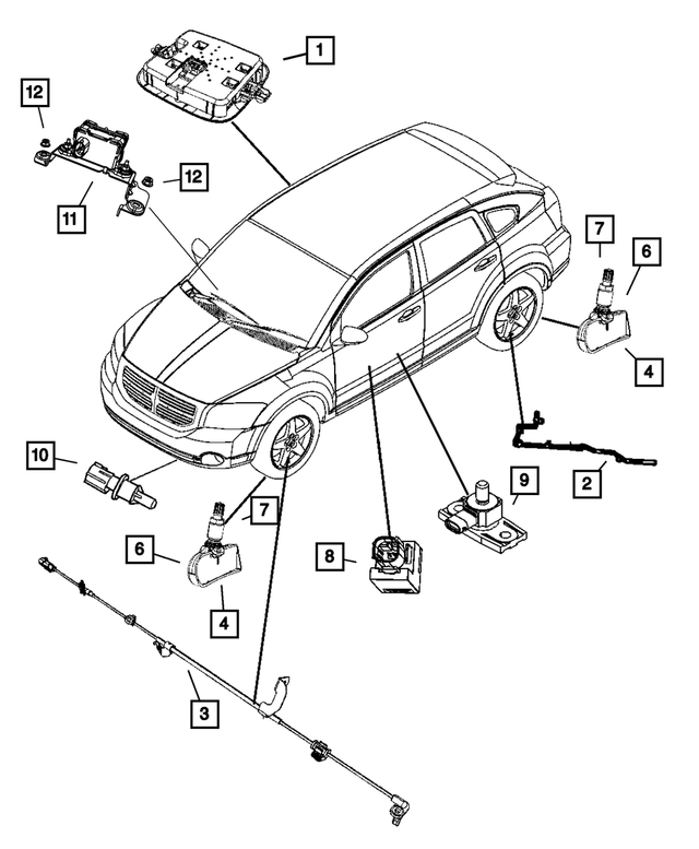 « 1BX26DW1AH – Electrical : Module De Détecteur D'intrusion Capteur pour Mopar Image »