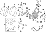6911F444XB - : Cushion Assembly for Mitsubishi: Eclipse Cross Image